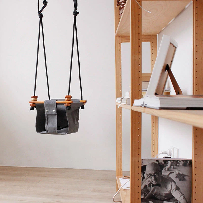 Buy 😉 Solvej Baby & Toddler Swing - Smokey Grey ❤️ - Image 5