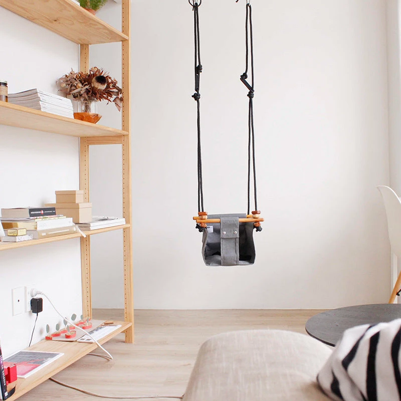 Buy 😉 Solvej Baby & Toddler Swing - Smokey Grey ❤️ - Image 6