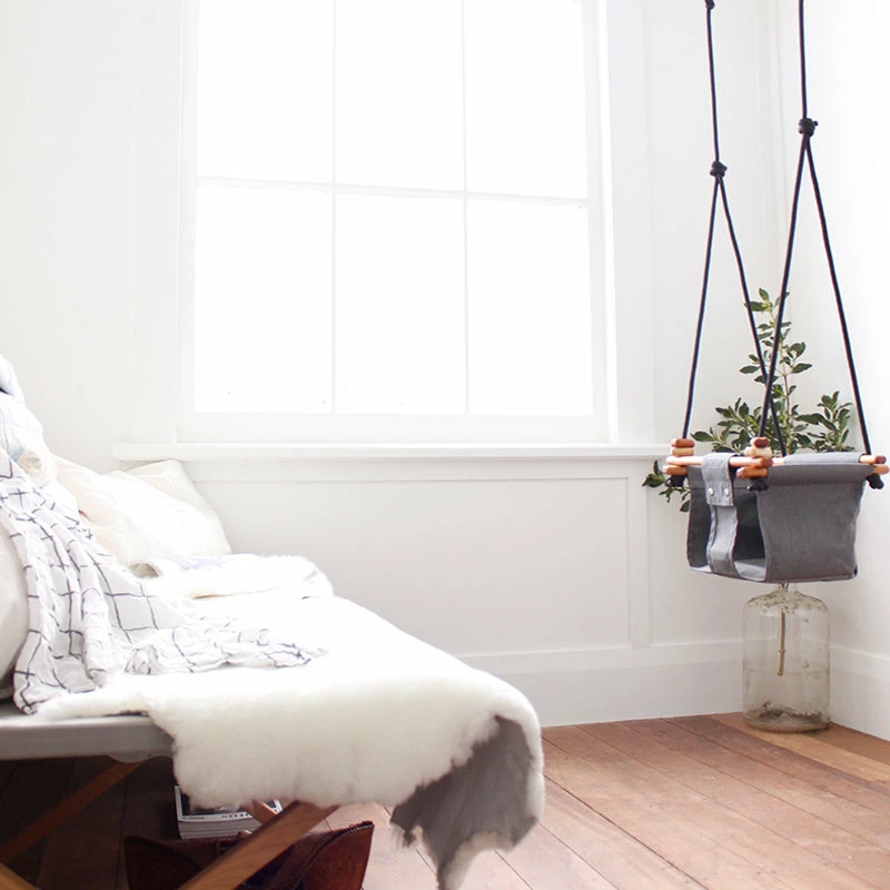 Buy 😉 Solvej Baby & Toddler Swing - Smokey Grey ❤️ - Image 7