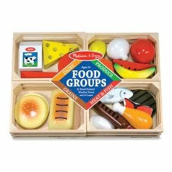 Best Sale 👍 Melissa & Doug Food Groups Wooden Food Crates 24pc 🔔