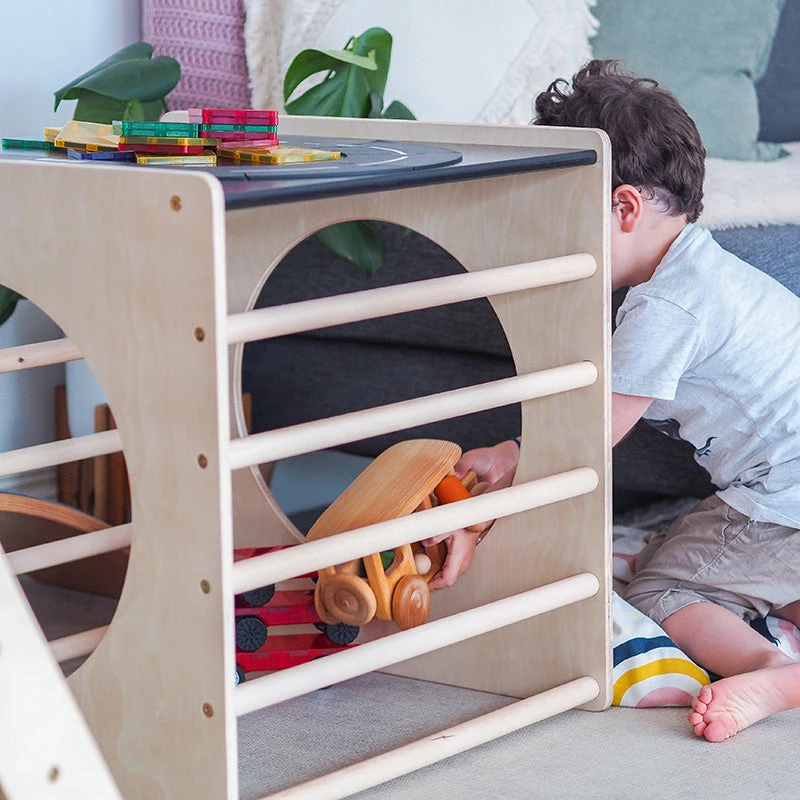 Cheapest โจ My Happy Helpers Blackboard Play Cube - Varnished ๐ฅ - Image 2