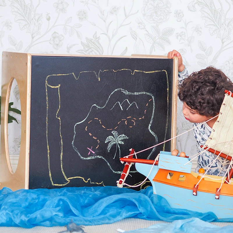 Cheapest โจ My Happy Helpers Blackboard Play Cube - Varnished ๐ฅ - Image 5